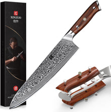 Damaststahl Kochmesser 25.5cm scharf Küchenmesser 67 Schichten Profi