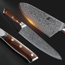 XINZUO Damaststahl Kochmesser 25.5cm Profi Chefmesser