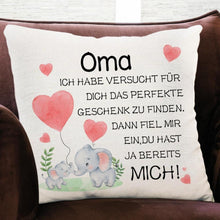 Oma Geschenk Geburtstag 45x45 Kissenbezug Lustige Muttertag
