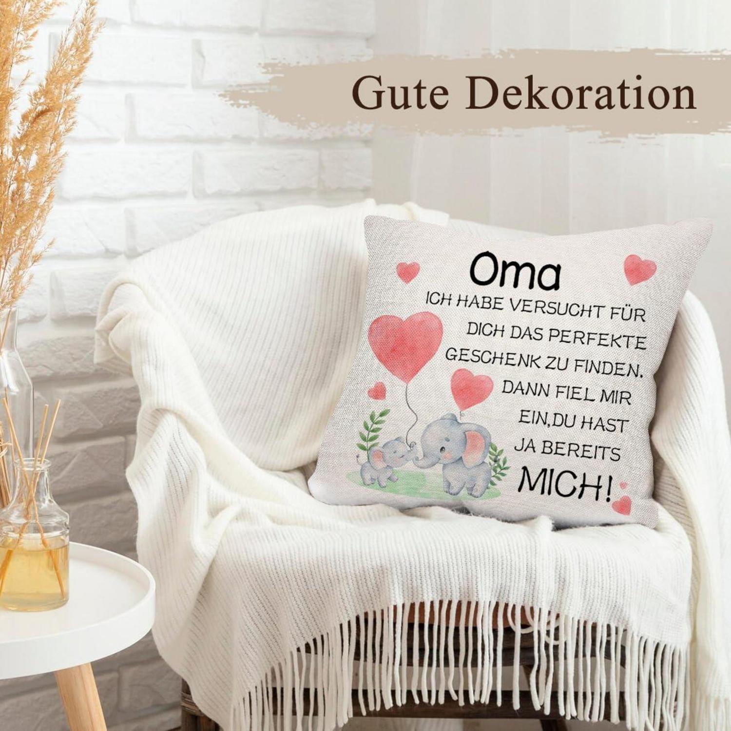Kissenbezug 45x45 Lustige Geschenke Oma Geburtstag Muttertag Renter