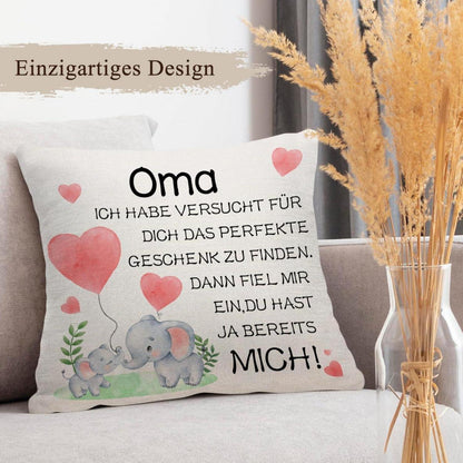 Oma Geschenk Kissenbezug 45x45 Lustige Geschenke 60 70 80 Geburtstag Mutter