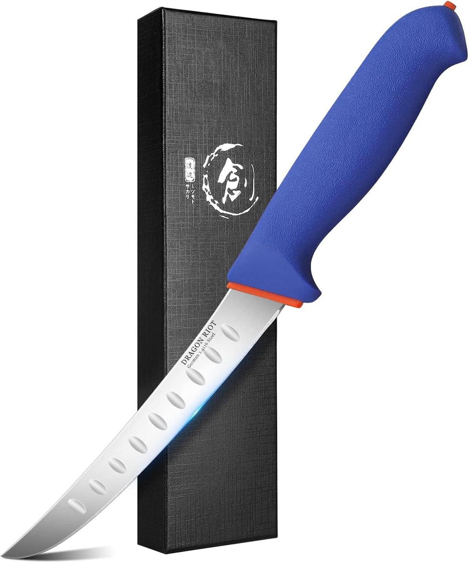 Flexibles Ausbeinmesser 6 Zoll scharfes Grillmesser Blau