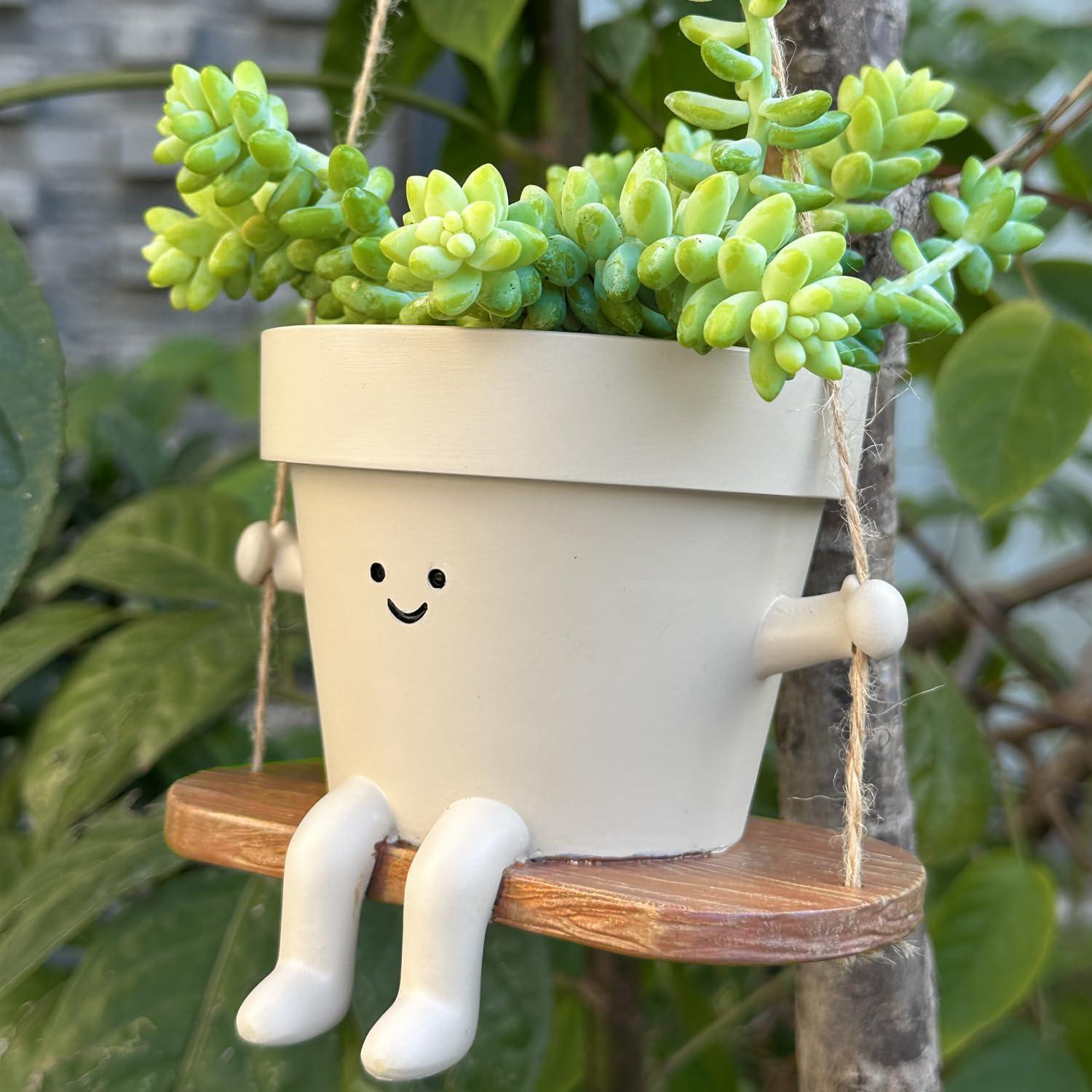 Hängender Blumentopf mit