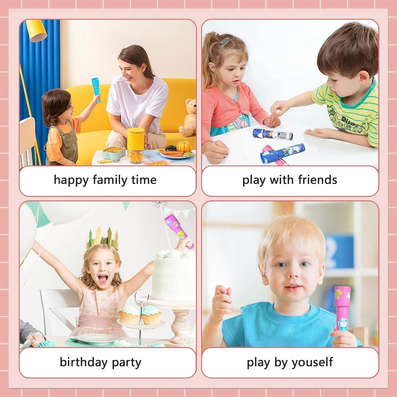 Kaleidoskop Kinder 12er Set Vintage Retro Lernspielzeug Zufällige Farben