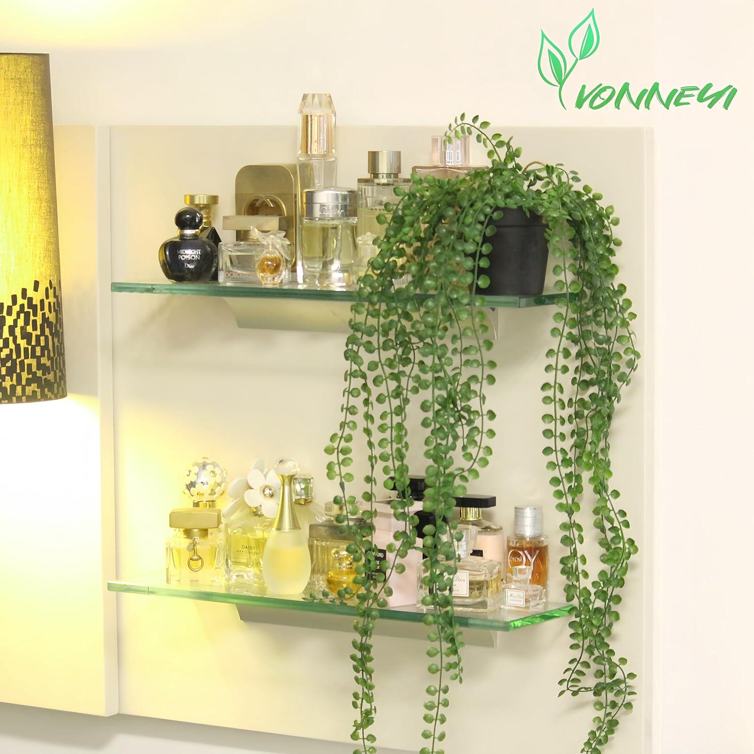 Künstliche Hängepflanzen Set 3 Stück Kunstpflanze mit Töpfen Efeu Deko