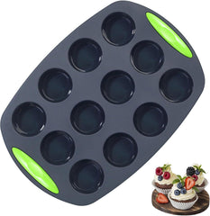 Silikon Backform für 12 Muffins Antihaft BPA-frei träger Muffinform