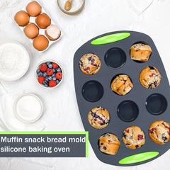 Silikon Mini Muffins Backform 12er Antihaft BPA frei