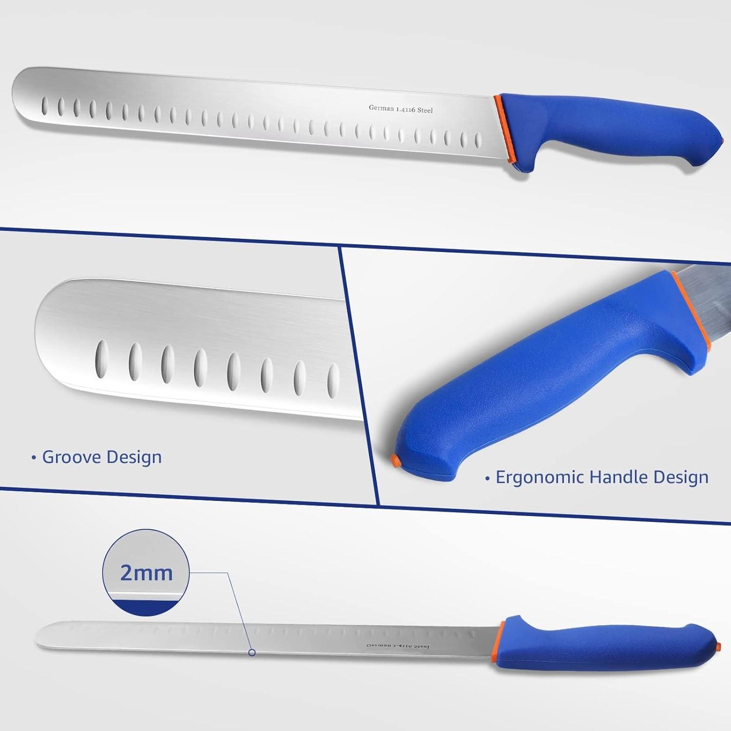 Schinkenmesser extrem scharf 30cm Küchenmesser für Fleisch