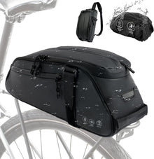 Fahrrad Gepäckträgertasche 2 IN 1 wasserdicht reflektierend 8L