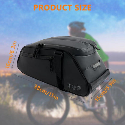Flintronic Fahrrad Gepäckträger-Tasche 8L wasserdicht