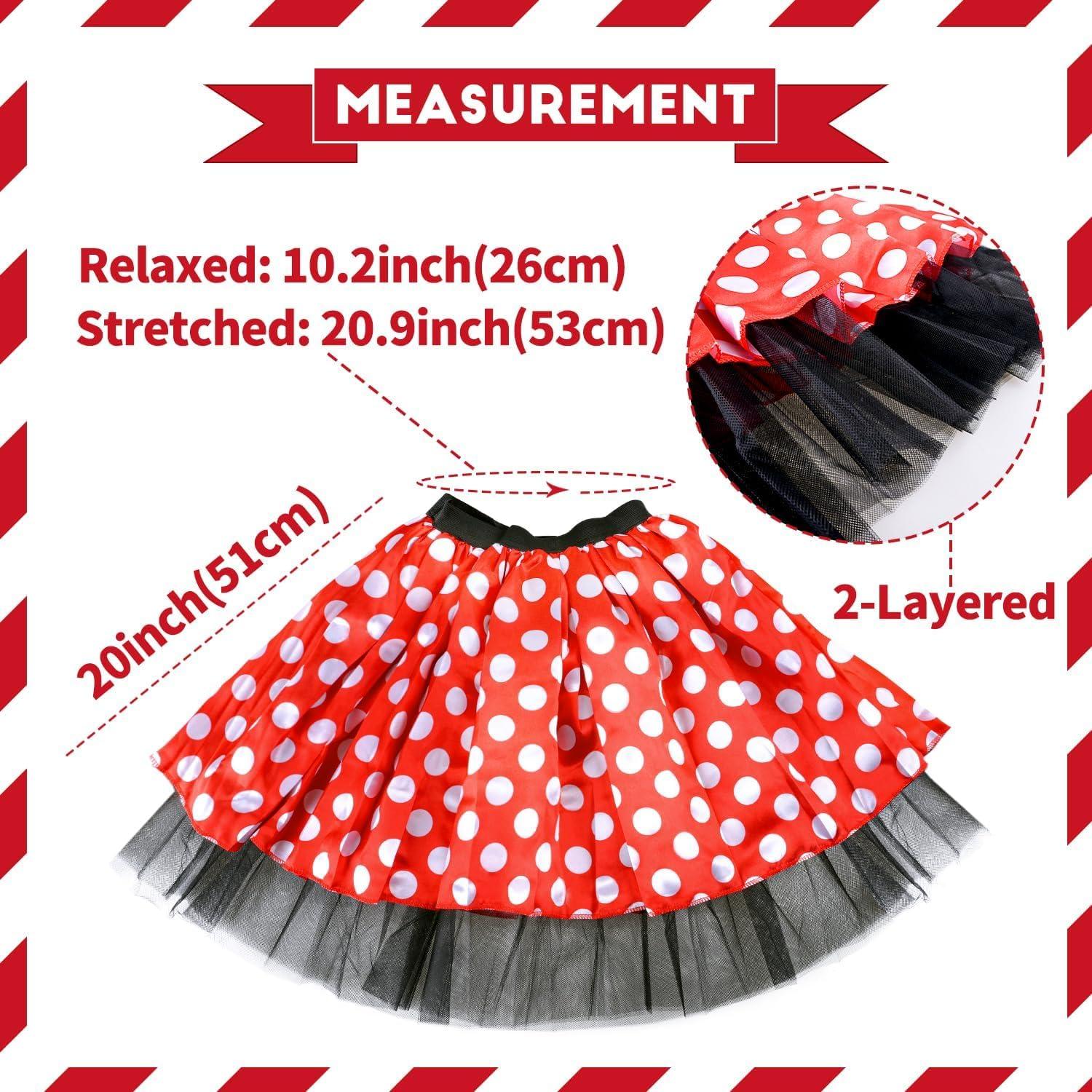 Damen Maus Mouse Kostüm Tutu Haarreifen Handschuhe Nase Fasching