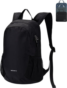 Ultraleichter Faltbarer Wanderrucksack 18L Schwarz