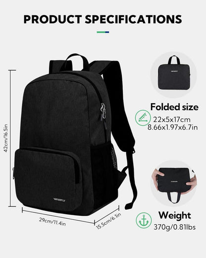 Faltbarer Wanderrucksack 20L Daypack für Wandern Reisen