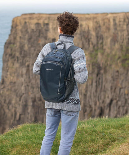 Leichter Faltbarer Wanderrucksack 28L Nassfach Outdoor Trekking Radfahren