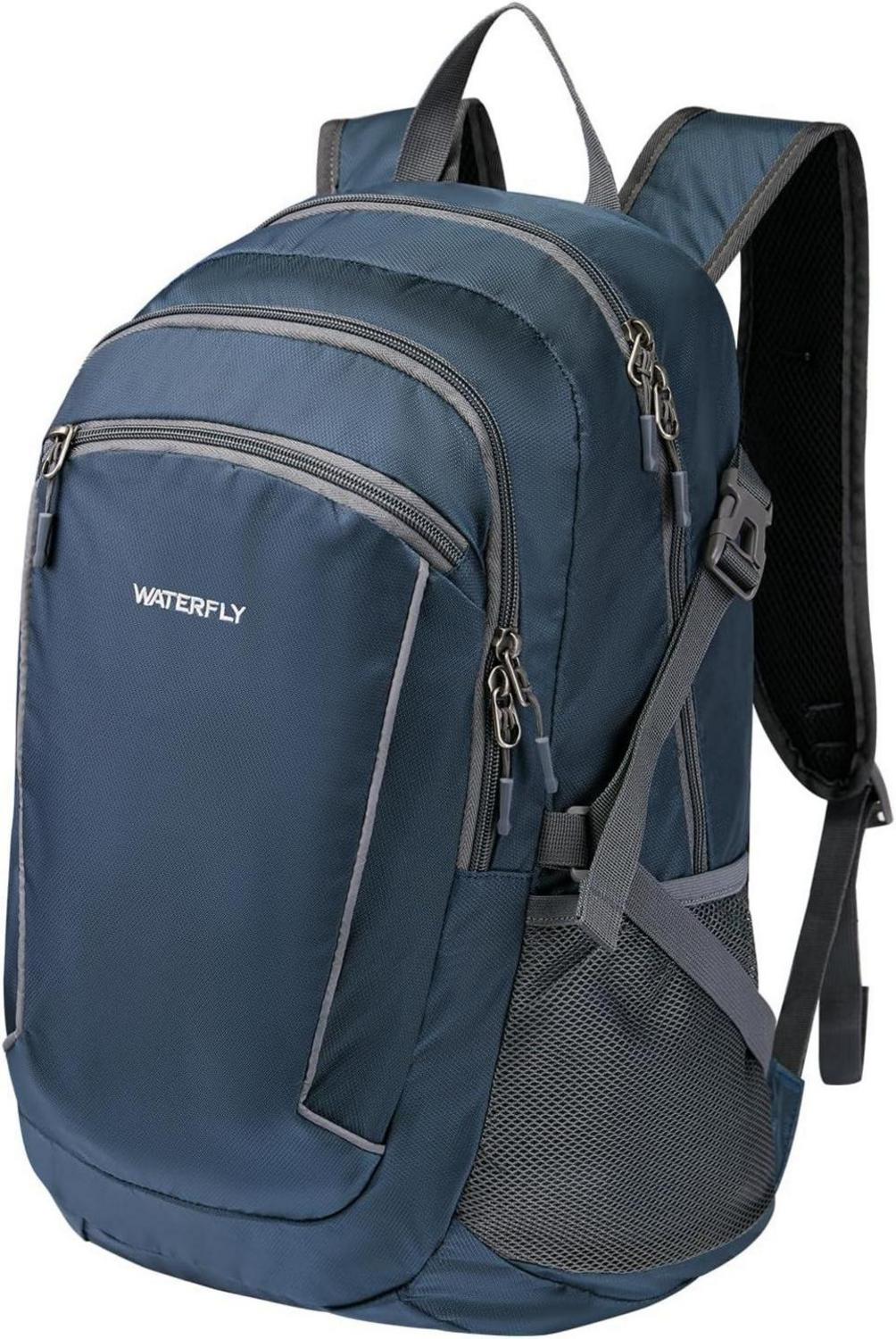 WATERFLY Faltrucksack 28L: Leichter Trekkingrucksack mit Nassfach