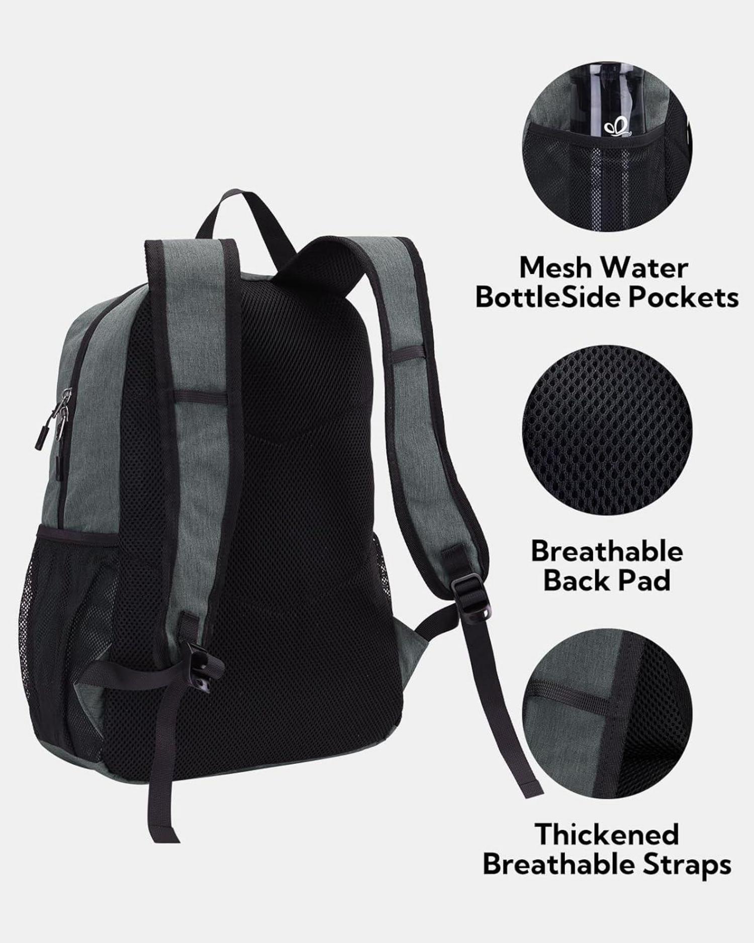 Faltbarer Tagesrucksack 20L für Wandern, Reisen, Städtetrips - Dunkelgrau