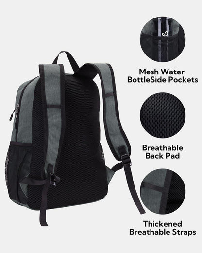 Faltbarer Tagesrucksack 20L für Wandern, Reisen, Städtetrips - Dunkelgrau