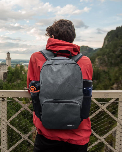 Faltbarer Tagesrucksack 20L für Wandern, Reisen, Städtetrips - Dunkelgrau