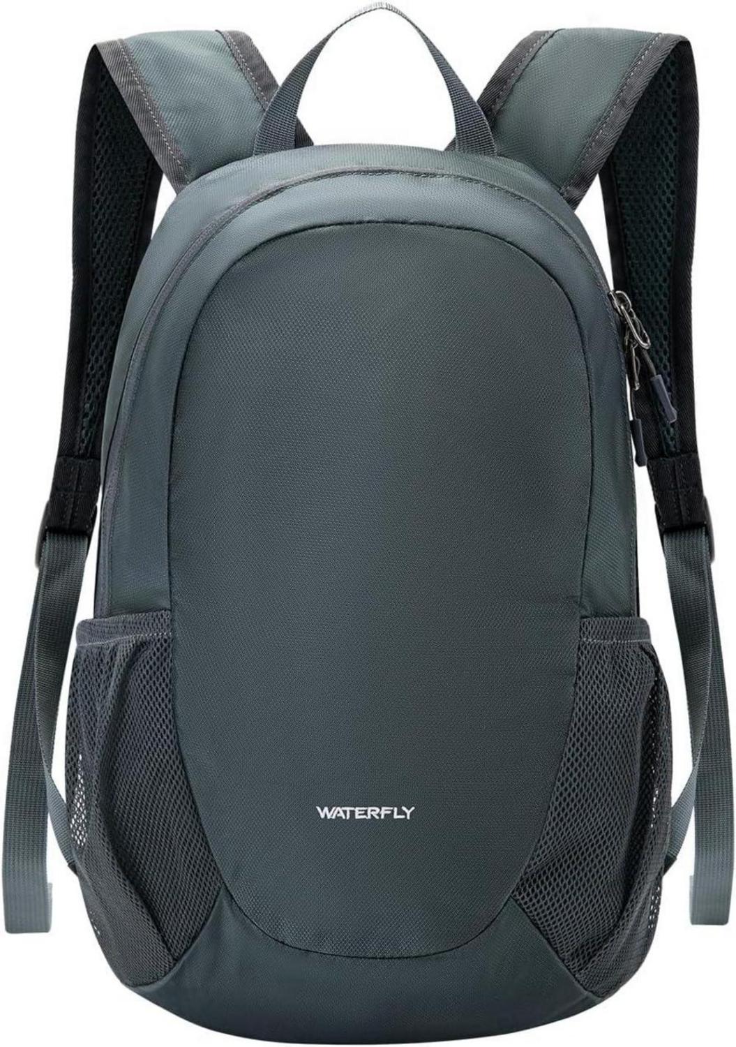 Ultraleichter Faltbarer 18L Wanderrucksack für Outdoor Sport Reisen - Dunkelgrau