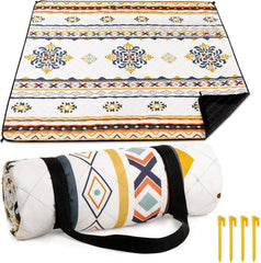 Picknickdecke XXL Wasserdicht Waschbar Stranddecke 200x200cm