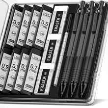 Mechanisches Bleistiftset 0,5mm 0,7mm 0,9mm mit Zubehör und Hb-Minen