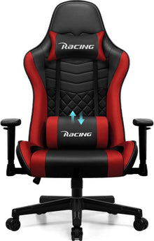 Gaming Stuhl Bürostuhl Wippfunktion Lendenkissen 170° Home Office