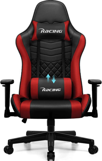 Gaming Stuhl Bürostuhl Wippfunktion Lendenkissen 170° Home Office