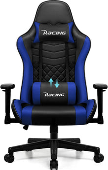 Gaming Stuhl Wippfunktion Gamer Sessel verstellbare Lendenkissen