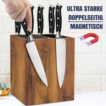 Dmore 2-in-1 Magnetischer Messerblock & Utensilienhalter