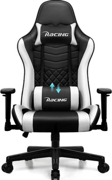 Gaming Stuhl mit Wippfunktion und verstellbaren Kissen