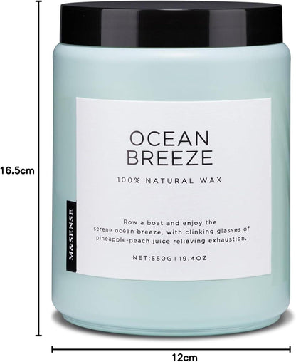 Duftkerze Meeresbrise 550g Aromatherapie Geschenkkerze