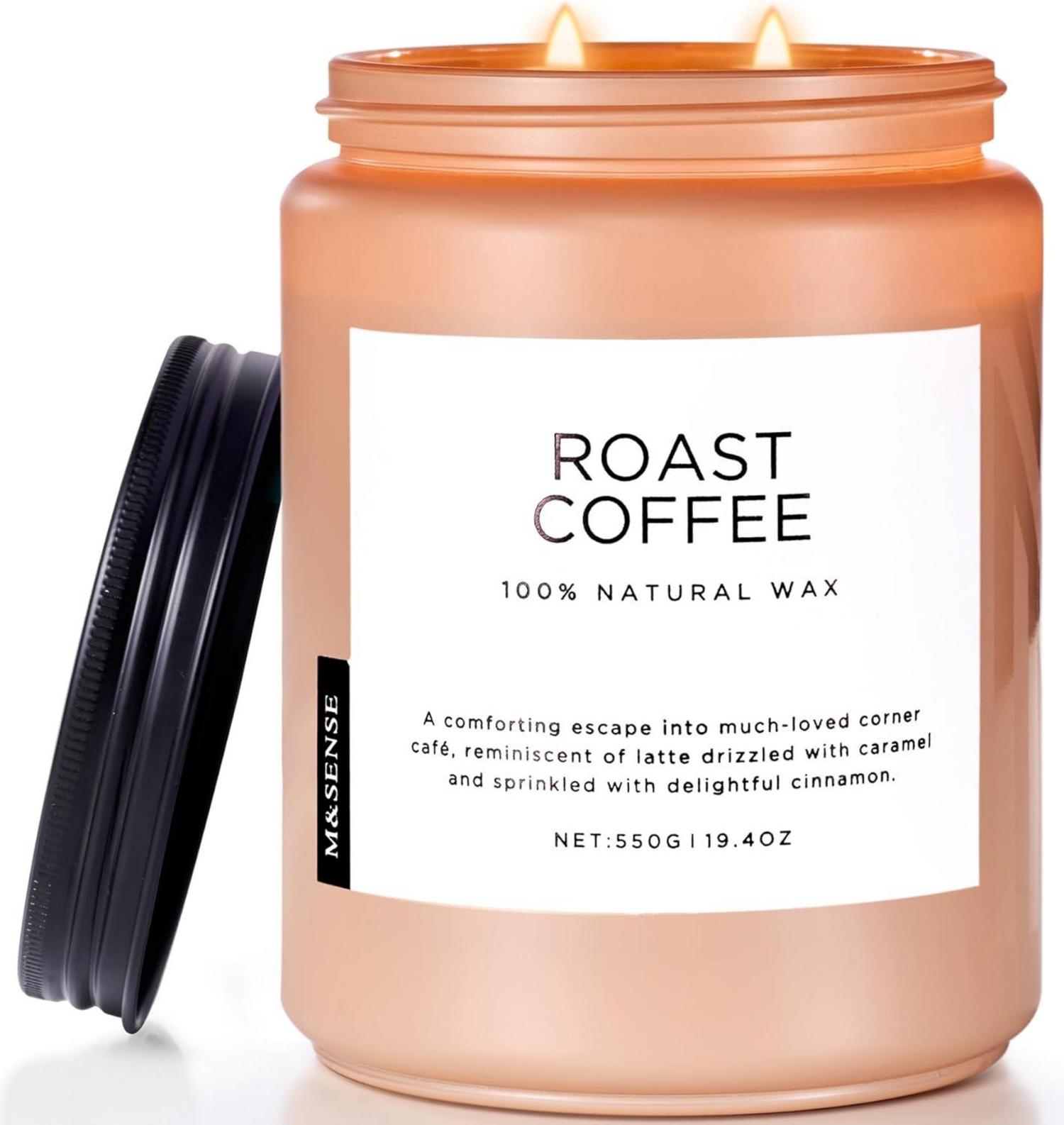 Duftkerzen Kaffee 2 Docht Jar Kerze 550g 110 Stunden Brenndauer