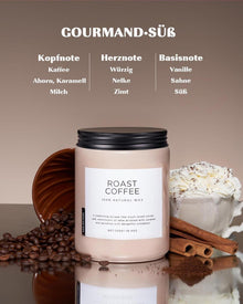 Duftkerzen Kaffee 550g Soja-Wachs-Kerze 110h Brenndauer Home