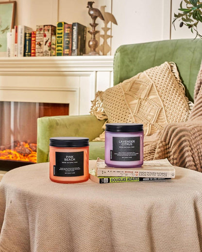 Duftkerzen Lavendel Zitrus Aromatherapie 330g 70std Brenndauer Sojakerzen