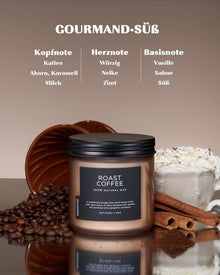 Duftkerze Kaffee im Glas 330g, 70h Brenndauer, natürliche