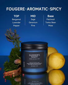 Natürliche Sojakerze im Glas, große Duftkerze Patchouli bis