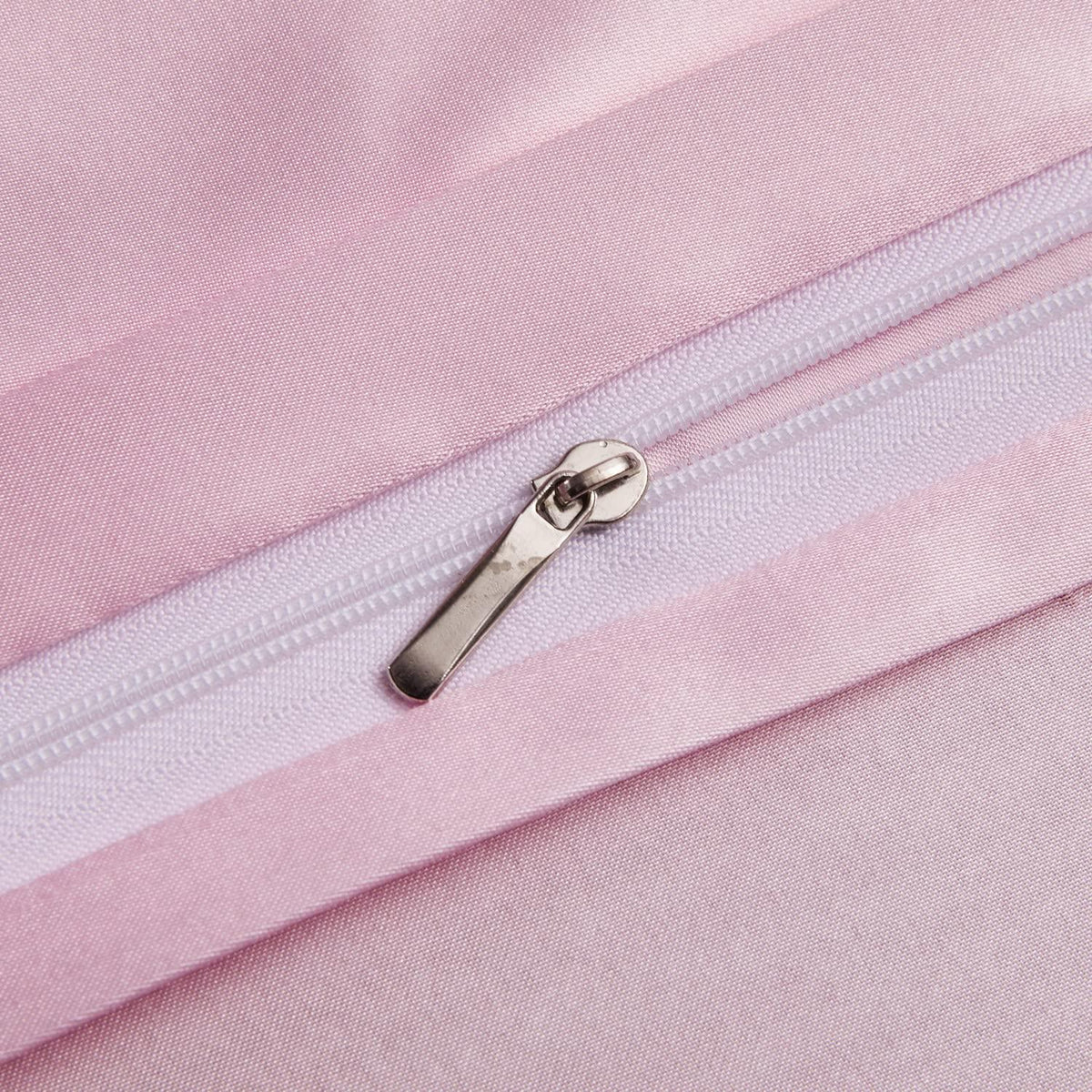 Bettwäsche-Set 135x200cm, Rosa Satin – 4-teilig Luxus
