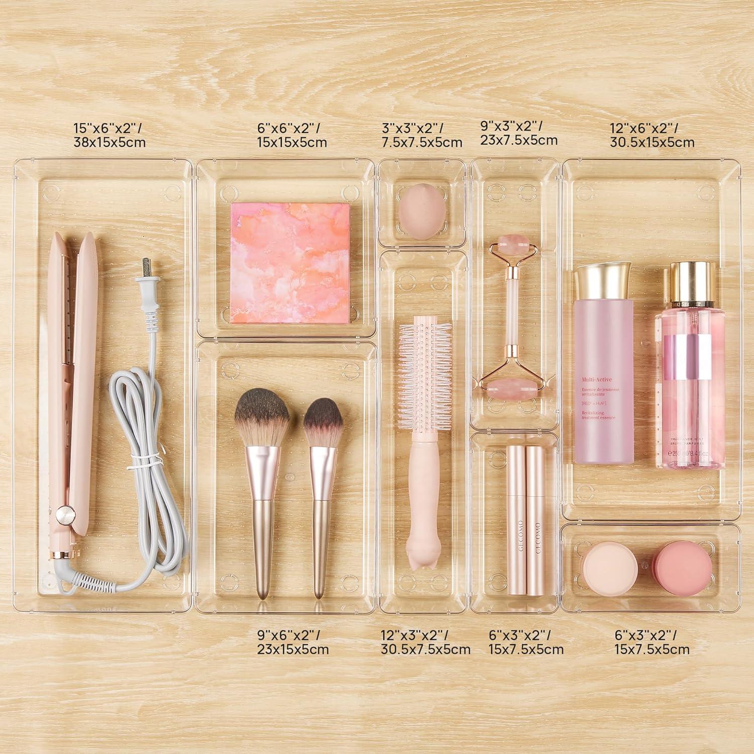 Badschrank Organizer 51tlg Schublade Schminktisch Make-up