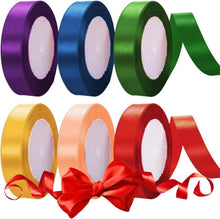 Satinband 20mm x 22m Geschenkband Polyester 6 Farben Seidenband