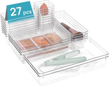 Durchsichtige Schubladen Organizer Set 27-teilig, 5 Größen