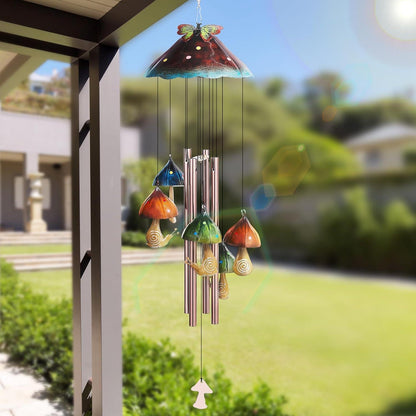 Pilz Garten Windspiel Klare Töne Deko