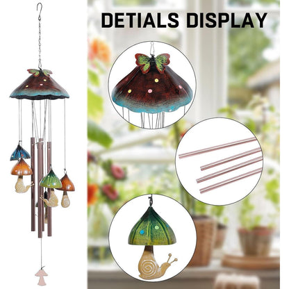 Pilz Garten Windspiel Klare Töne Deko