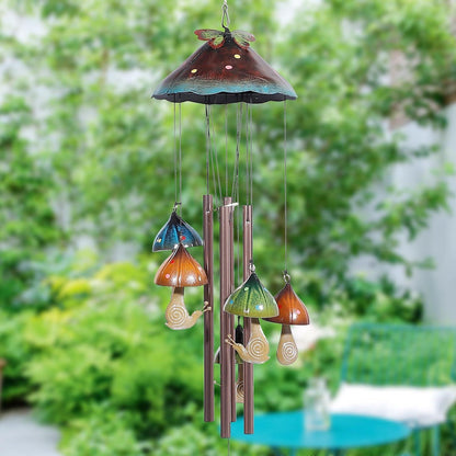 Pilz Garten Windspiel Klare Töne Deko