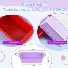 4er Set Silikon Brotbackform Kastenform Antihaft Backform