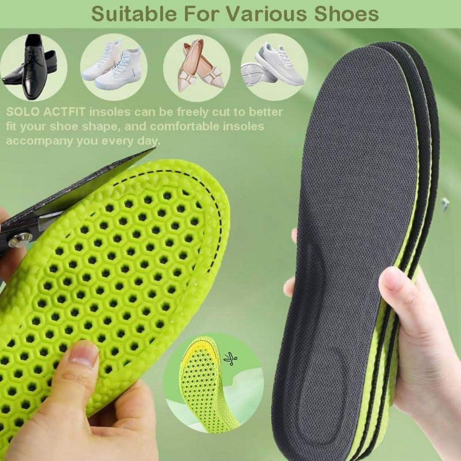 Sport Einlegesohlen Memory Foam Damen Herren - Weich Atmungsaktiv Orthopädisch