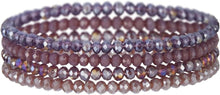 Kristall Perlen Armband Mehrschichtiges Steine Boho Modeschmuck