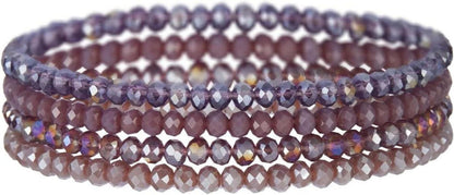 Kristall Perlen Armband Mehrschichtiges Steine Boho Modeschmuck