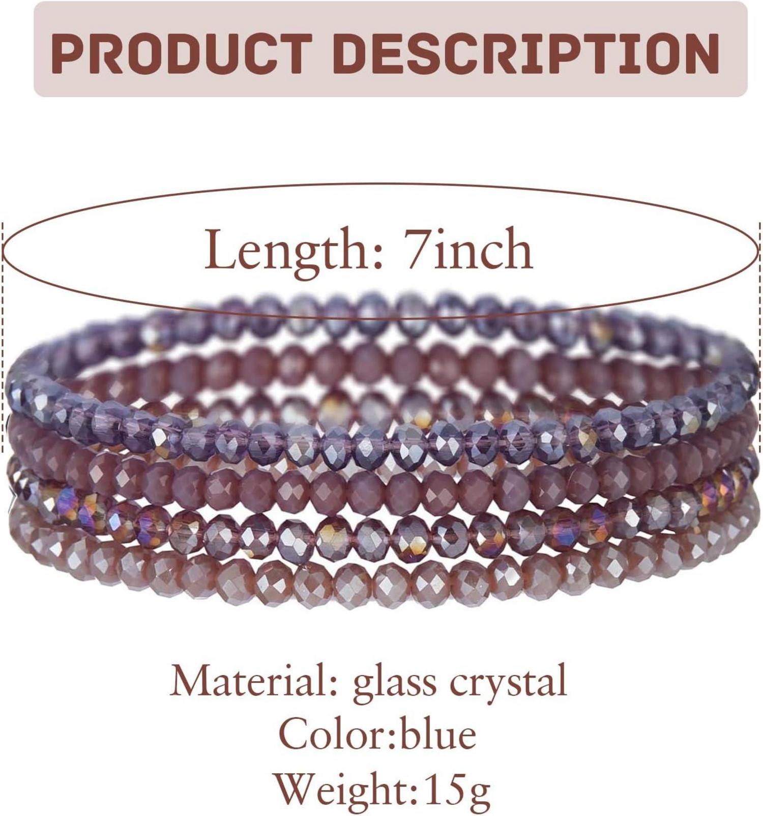 Kristall Perlen Armband Mehrschichtiges Damen Schwarz