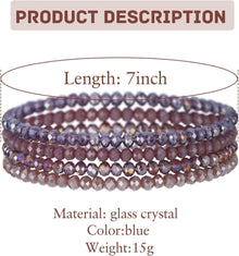Kristall Perlen Armband Mehrschichtiges Damen Schwarz