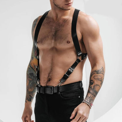 BDSMAGE Harness Männer Leder Hosenträger Reizwäsche fetisch